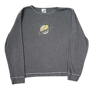 VTG Warner Brothers Tweety Bird Long Sleeve Gray Streetwear Playful Retro L